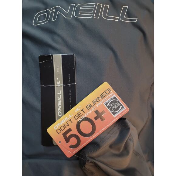 Oneil Performance Fit Mens Shirt Grey UV Protection NWT Sz L - Picture 4 of 5